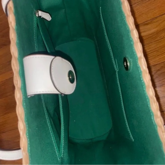 Kate Spade Garden Bouquet Embroidered Straw Tote NWT - Picture 3 of 3